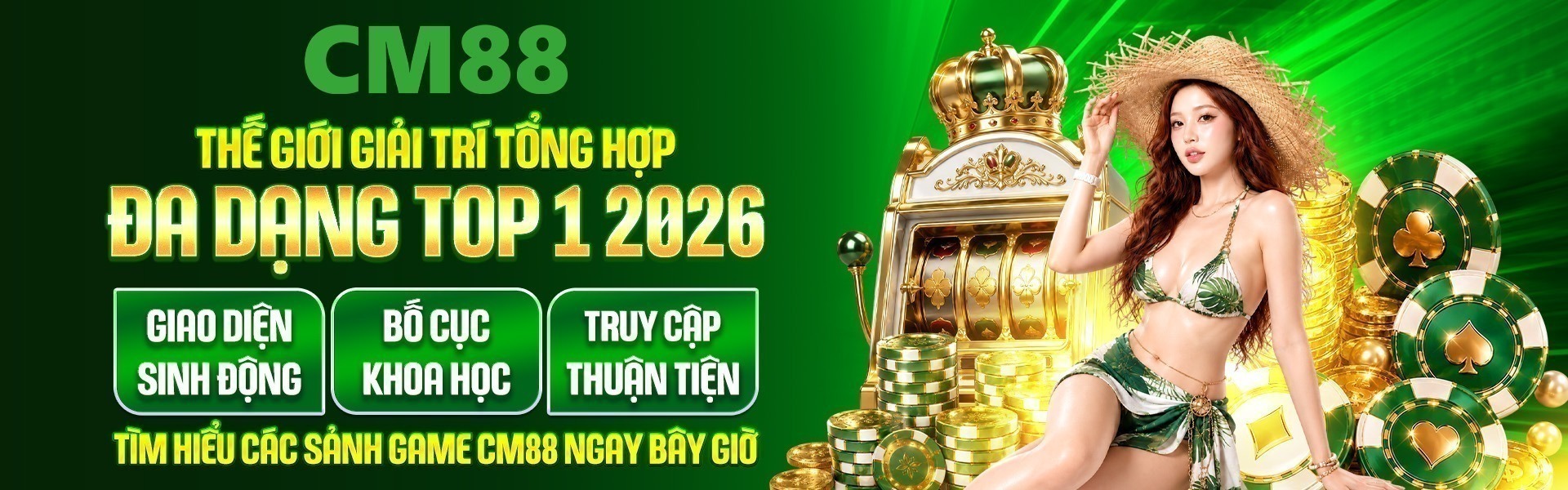 5. Loạt sảnh casino tại CM88 sở hữu diện mạo mới, phong cách phong phú và thu hút sự quan tâm của người chơi.